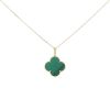 Van Cleef & Arpels Magic Alhambra long necklace in yellow gold and malachite - 00pp thumbnail
