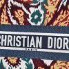 Dior  Book Tote medium model  shopping bag  in blue, red and yellow multicolor  printed patern canvas - Detail D1 thumbnail