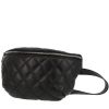 Chanel  Pochette ceinture clutch-belt  in black quilted leather - 00pp thumbnail
