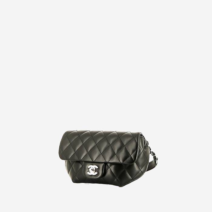 Chanel Pochette ceinture clutch-belt  in black quilted leather Chanel Pochette ceinture clutch-belt  in black quilted leather