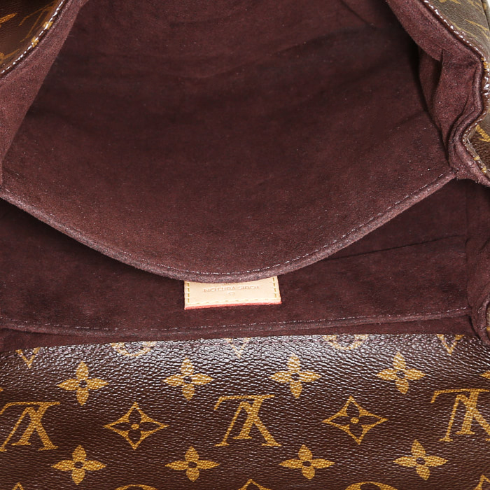Sac bandoulière Louis Vuitton  Metis en toile monogram marron et cuir naturel - Detail D3