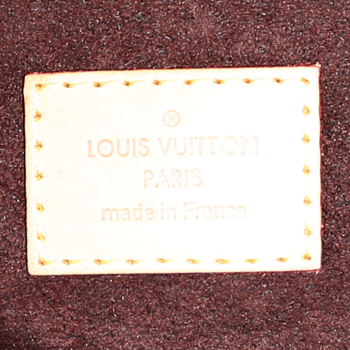 Louis Vuitton  Metis shoulder bag  in brown monogram canvas  and natural leather - Detail D4