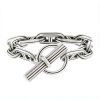 Bracciale Hermès Chaine d'Ancre in argento - 00pp thumbnail
