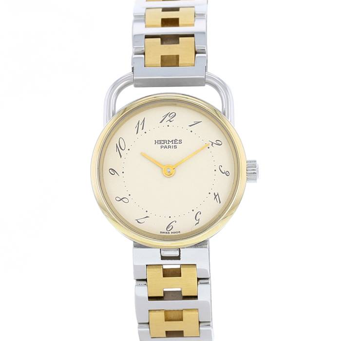 Reloj Hermès Arceau de acero y oro chapado Circa 1990 - 00pp