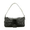 Fendi  Baguette handbag  in grey canvas  and grey leather - 360 thumbnail