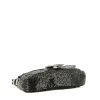 Bolso de mano Fendi  Baguette en lona gris y cuero gris - Detail D4 thumbnail