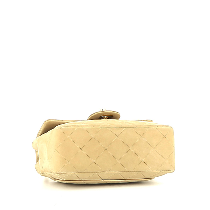 Bolso bandolera Chanel  Mini Timeless en Veau velours beige - Detail D4