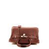 Borsa Hermès  Birkin 30 cm in pelle togo marrone cioccolato - 360 Front thumbnail