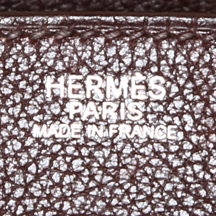 Borsa Hermès  Birkin 30 cm in pelle togo marrone cioccolato - Detail D3