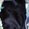 Hermès  Musardine handbag  in blue silk  and gold epsom leather - Detail D2 thumbnail