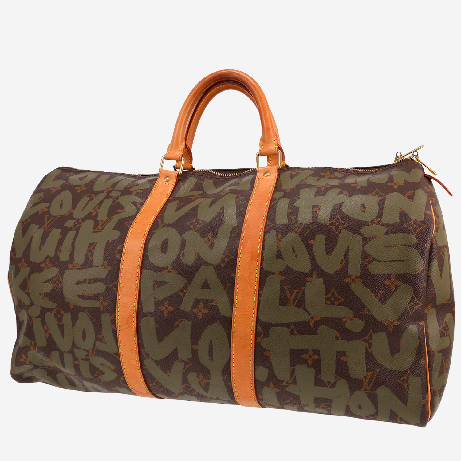 Louis Vuitton Keepall Editions Limitées travel bag in brown monogram canvas