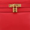 Borsa Hermès  Kelly 28 cm in pelle Gulliver rosso Vif - Detail D1 thumbnail