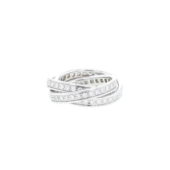 Cartier Trinity ring in white gold and diamonds - 00pp