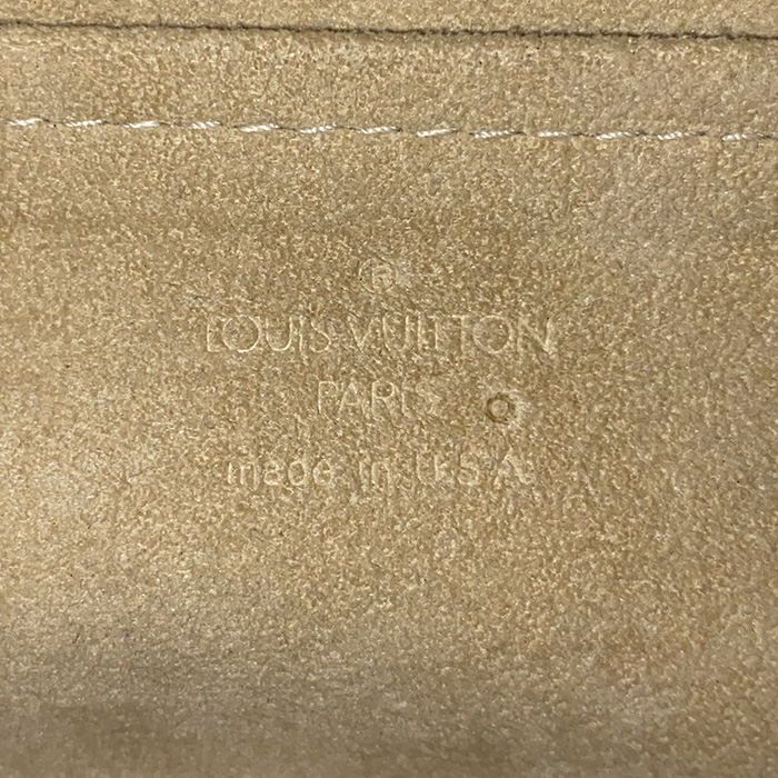 Bolso/bolsito Louis Vuitton  Twin en lona Monogram y cuero natural - Detail D4