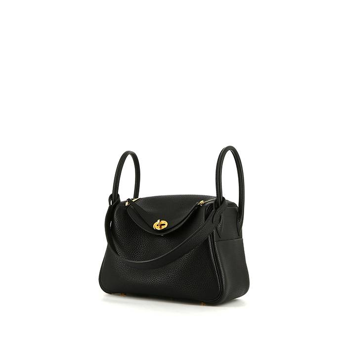 Hermès  Lindy small model  handbag  in black togo leather - 00pp