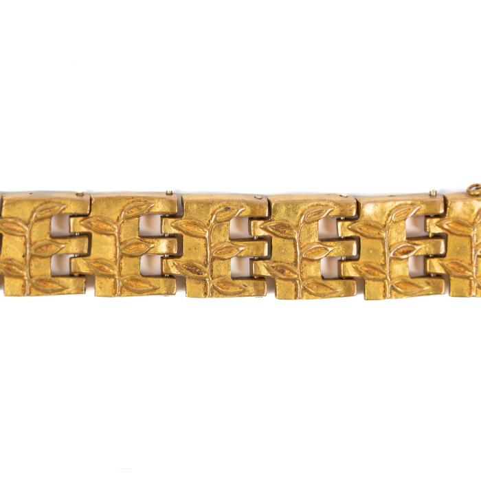 Line Vautrin (1913-1997) "Feuille", A gilt bronze bracelet, circa 1940 - Detail D1