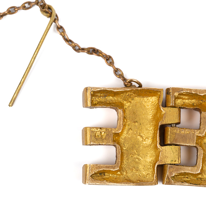 Line Vautrin (1913-1997) "Feuille", A gilt bronze bracelet, circa 1940 - Detail D2