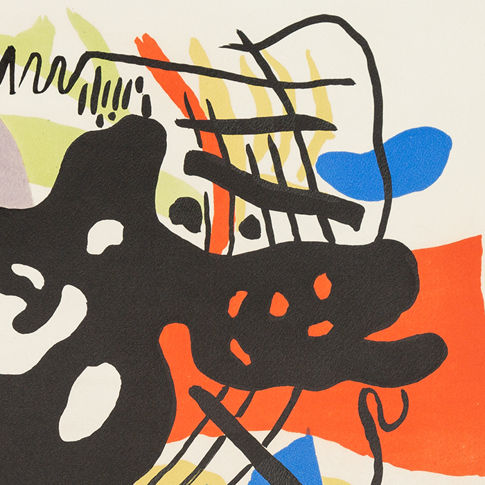 Fernand Léger, "La Racine noire", lithograph in colors on paper, signed and numbered, of 1948 - Detail D1