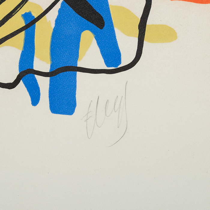 Fernand Léger, "La Racine noire", lithographie en couleurs sur papier, signée et numérotée, de 1948 - Detail D3