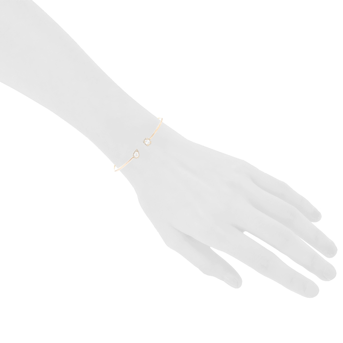 Messika My Twin bangle in pink gold and diamonds - Detail D1