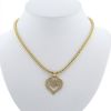 O.J. Perrin Légende medium model necklace in yellow gold and diamonds - 360 thumbnail