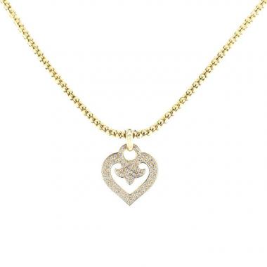 Collana O.J. Perrin Légende modello medio in oro giallo e diamanti