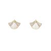 Paire de boucles d'oreilles Bulgari Diva's Dream en or rose, nacre blanche et diamants - 00pp thumbnail