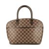 Sac à main Louis Vuitton  Sarria en toile damier ébène et cuir marron - 360 thumbnail