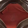 Louis Vuitton  Sarria handbag  in ebene damier canvas  and brown leather - Detail D2 thumbnail