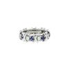 Tiffany & Co Sixteen Stones ring in platinium, diamonds and sapphires - 00pp thumbnail