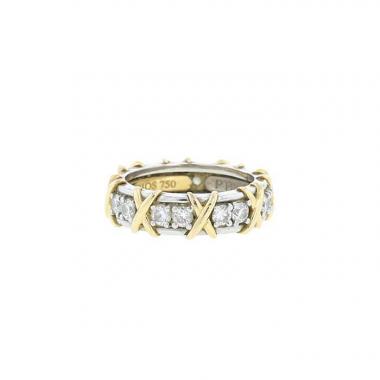Tiffany & Co Sixteen Stones ring in platinium,  yellow gold and diamonds