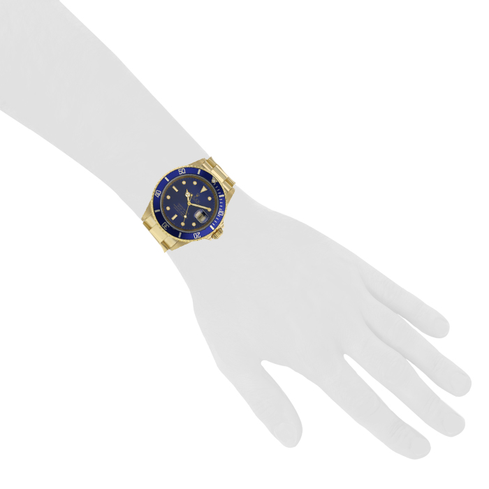 Rolex Submariner Date  in yellow gold Ref: Rolex - 16618  Circa 1988 - Detail D1