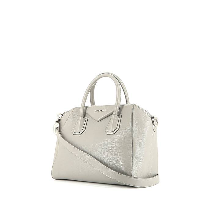Givenchy  Antigona small model  handbag  in grey leather - 00pp