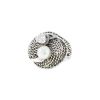 Vintage   1980's ring in white gold, diamond and cultured pearl - 00pp thumbnail
