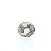 Vintage   1980's ring in white gold, diamond and cultured pearl - 360 thumbnail