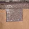 Shopping bag Gucci   in tela siglata beige e pelle marrone - Detail D4 thumbnail
