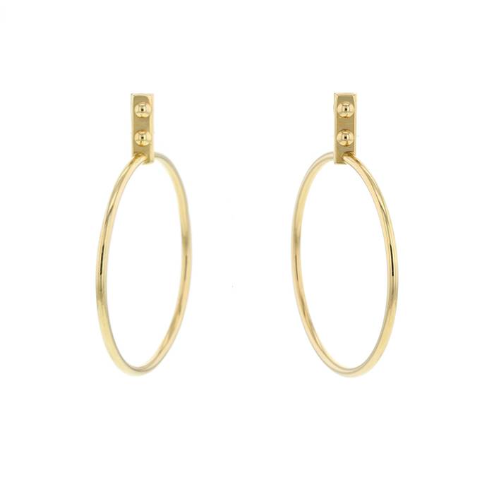 Louis Vuitton Clous earrings in yellow gold - 00pp