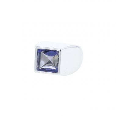 Anello con sigillo Hermès  in oro bianco e cordierite