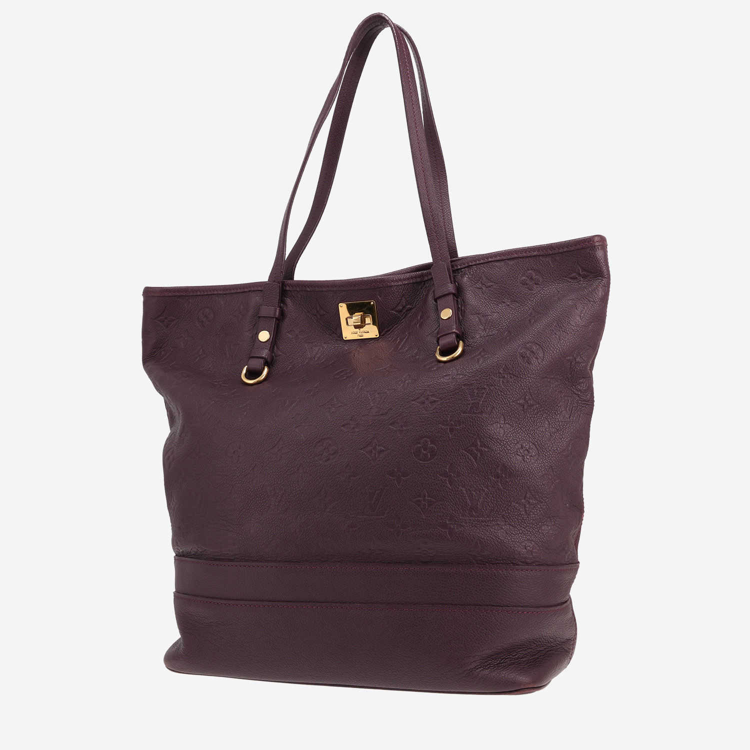 Louis Vuitton Citadines shopping bag in plum monogram leather