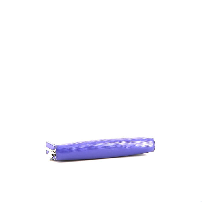 Billetera Louis Vuitton Zippy en cuero Epi violeta - Detail D4