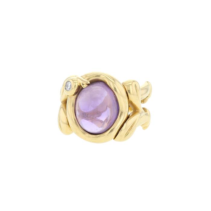 Dior  ring in yellow gold, amethyst and diamond - 00pp