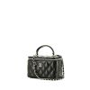 Chanel  Vanity vanity case  in black quilted leather - 00pp thumbnail