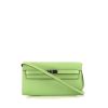 Hermès  Kelly To Go handbag/clutch  in Criquet green epsom leather - 360 thumbnail