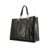 Dior  Essential large model  shopping bag  in black leather - 00pp thumbnail