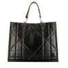 Dior  Essential large model  shopping bag  in black leather - 360 thumbnail