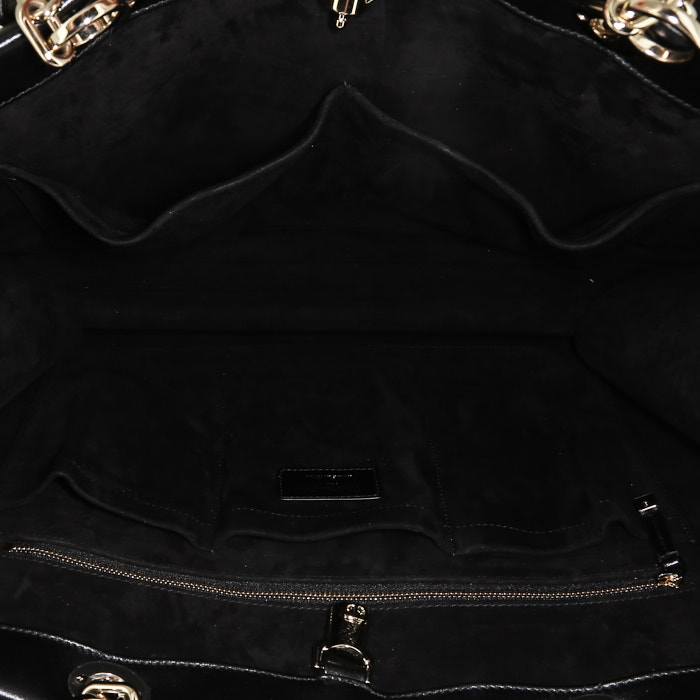 Bolso Cabás Dior  Essential modelo grande  en cuero negro - Detail D2