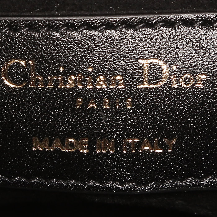 Sac cabas Dior  Essential grand modèle  en cuir noir - Detail D3