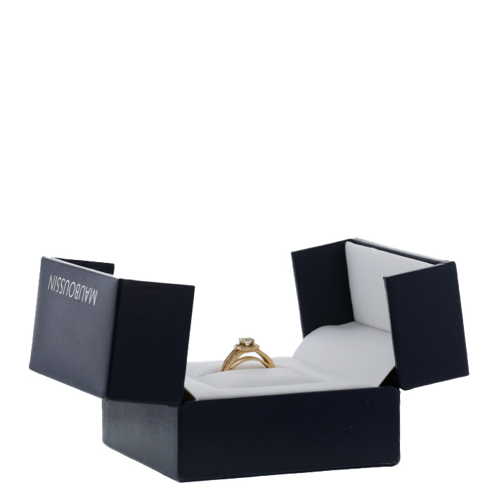 Mauboussin Chance Of Love #5 ring in pink gold and diamonds - Detail D2