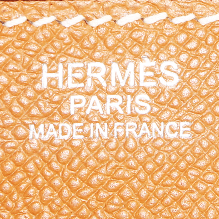 Hermès  Birkin 30 cm handbag  in gold epsom leather - Detail D2