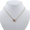 Cartier Love necklace in pink gold, white gold and diamonds - 360 thumbnail
